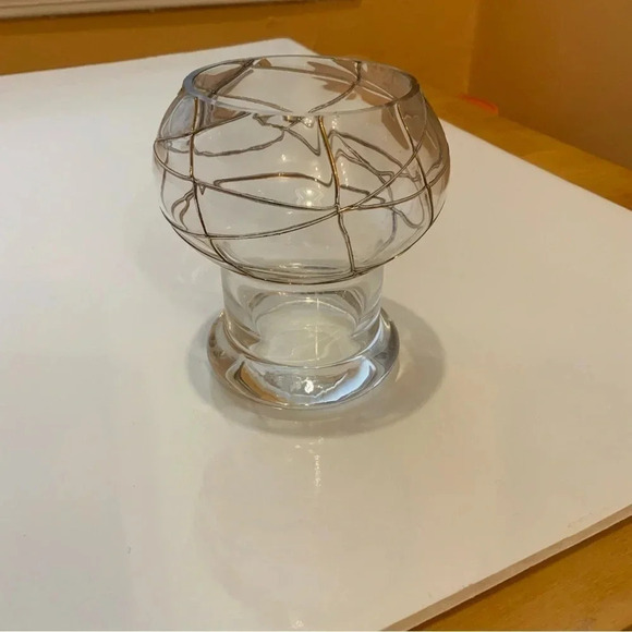 2/$30 VINTAGE PartyLite Glass/Gold Votive Holder - Picture 3 of 8